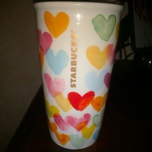 Starbucks “grande “ ceramic  travelers cup